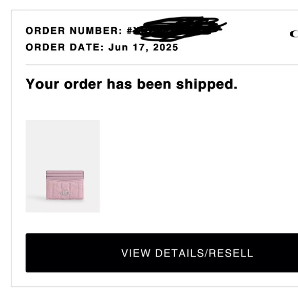 Coach Denim Pink Card Holder - Picture 3 of 3